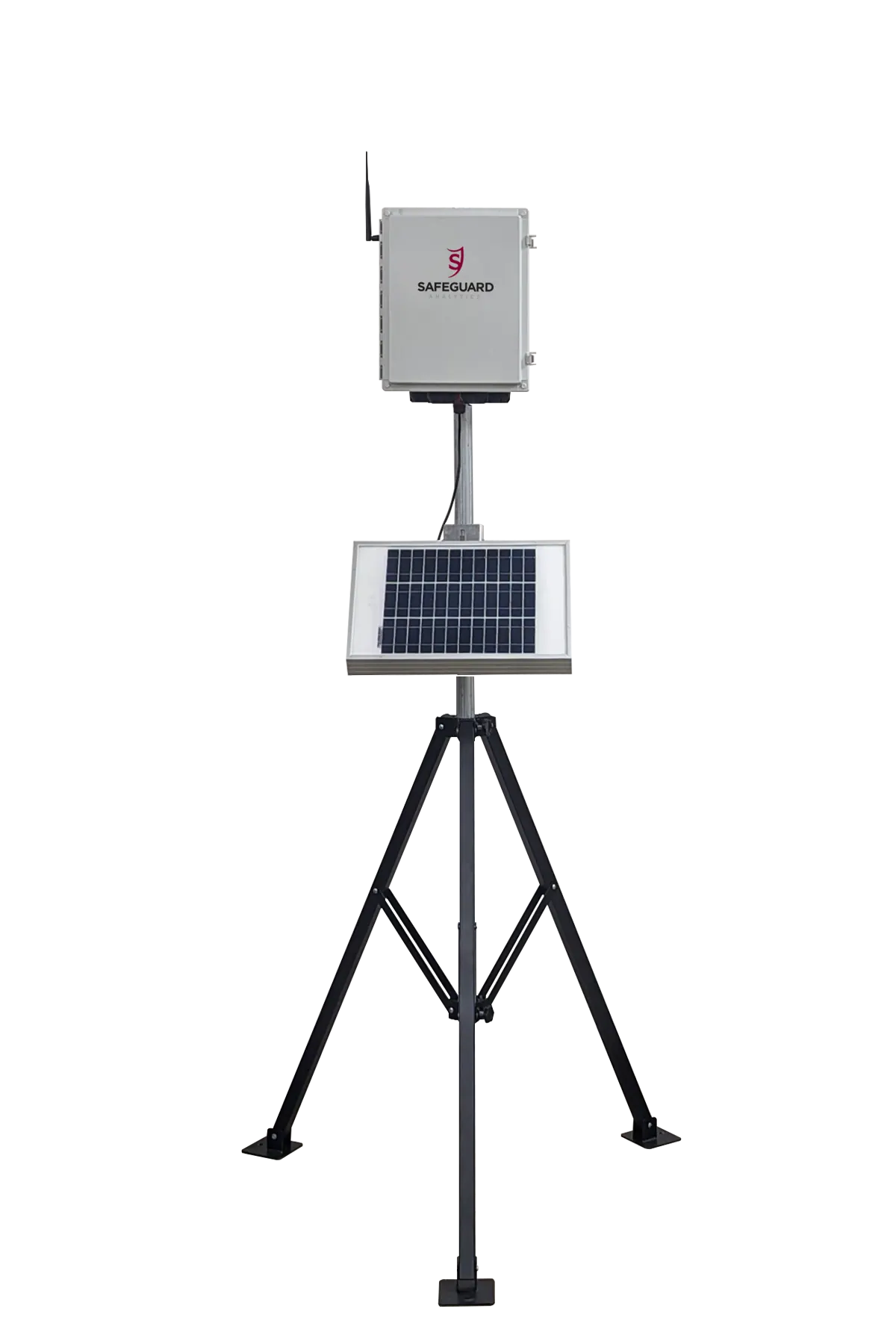 4DS-E four-sensor POD on a solar-powered field tripod